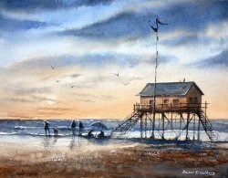 2022-08 Sonnenuntergang in Sankt Peter Ording
